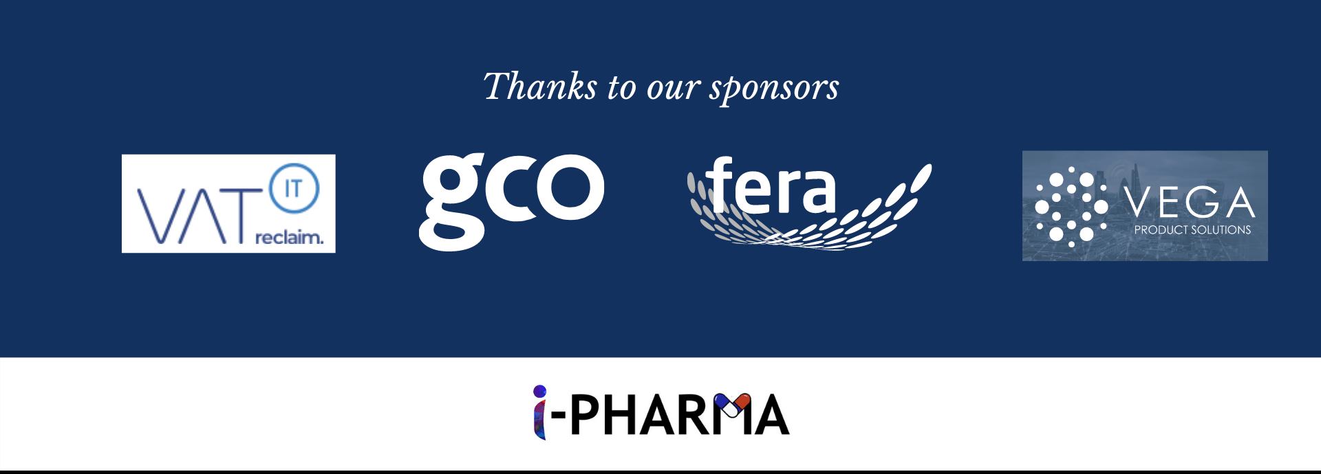 International Pharmaceutical Conference and Expo_ i-Pharma 2022 Sponsors Fera GCO Global Duntre Vatit